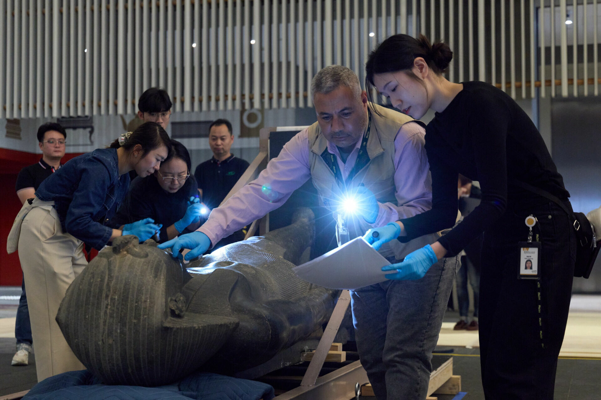 草間彌生藝術展區。