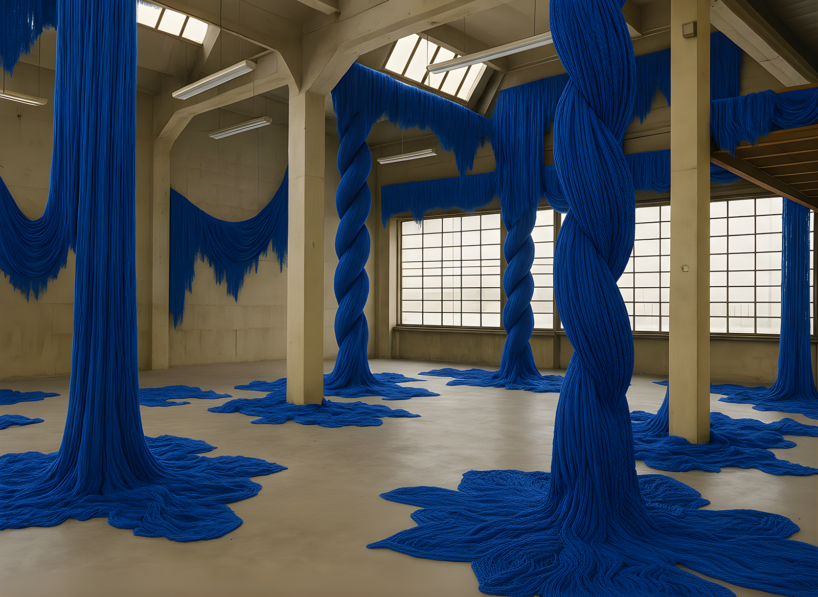 草間彌生藝術展區。